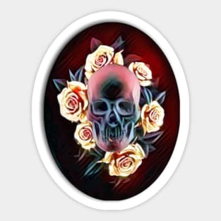 Morte Cameo Sticker